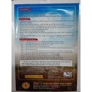 Chế phẩm sinh học trichoderma 20 tỷ bào tử gói 100gr