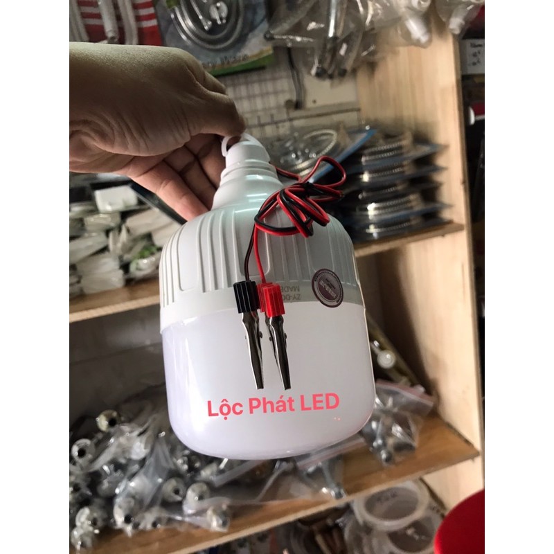 Bóng trụ LED kẹp bình 12V (38W, 50W)- siêu sáng, tiết kiệm điện, kín nước