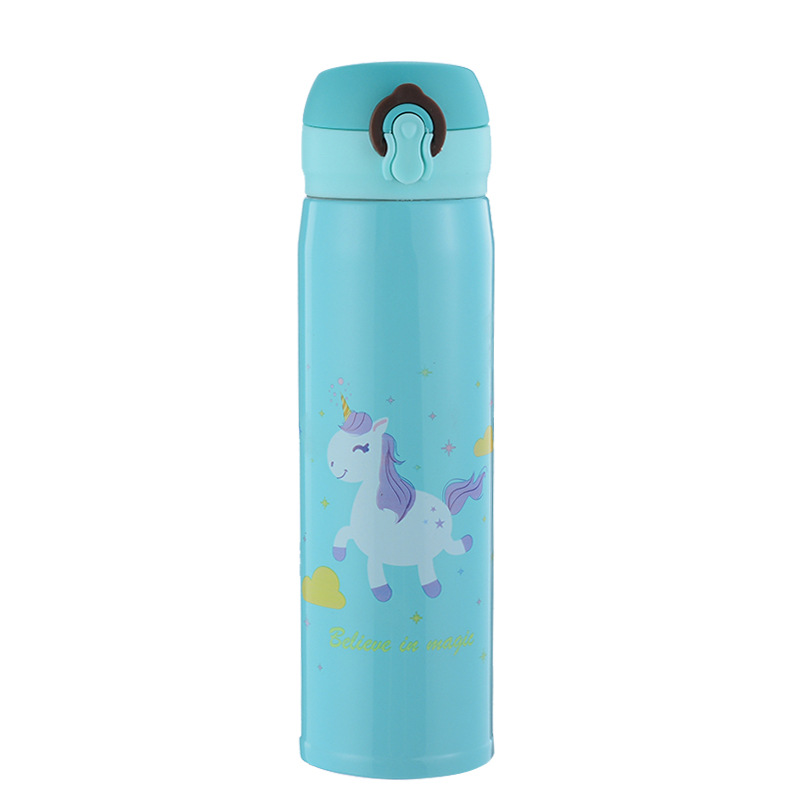 500ml Unicorn Stainless Steel Thermos Cup Thể Thao Nước Trẻ Em Thể Thao