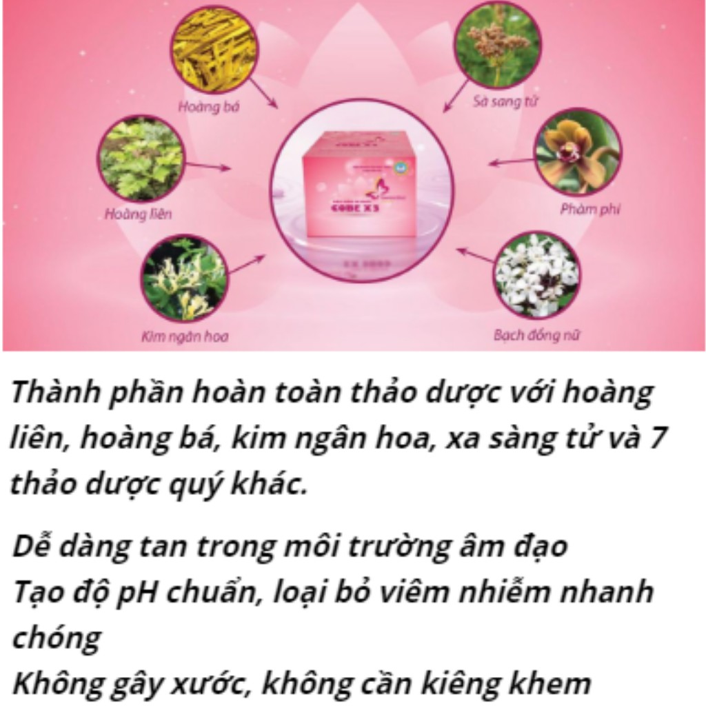 [Viện Nghiên Cứu Y Dược Dân Tộc]- Vệ Sinh Phụ Nữ COBEX3 - Khỏi Hẳn Sau Nửa Liệu Trình