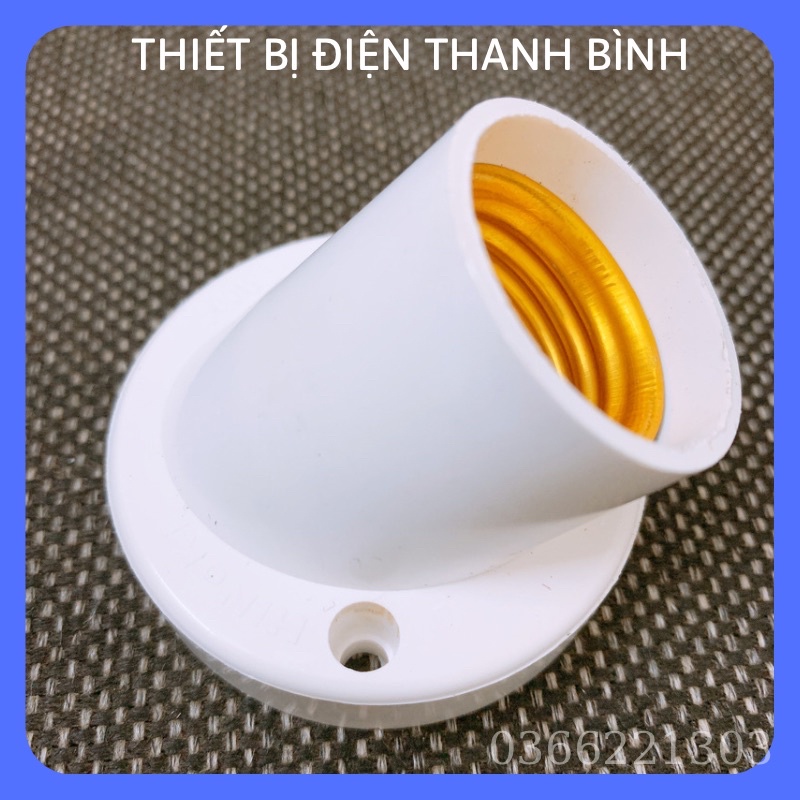 Đui xoáy vát gắn tường E27 - Hinoki