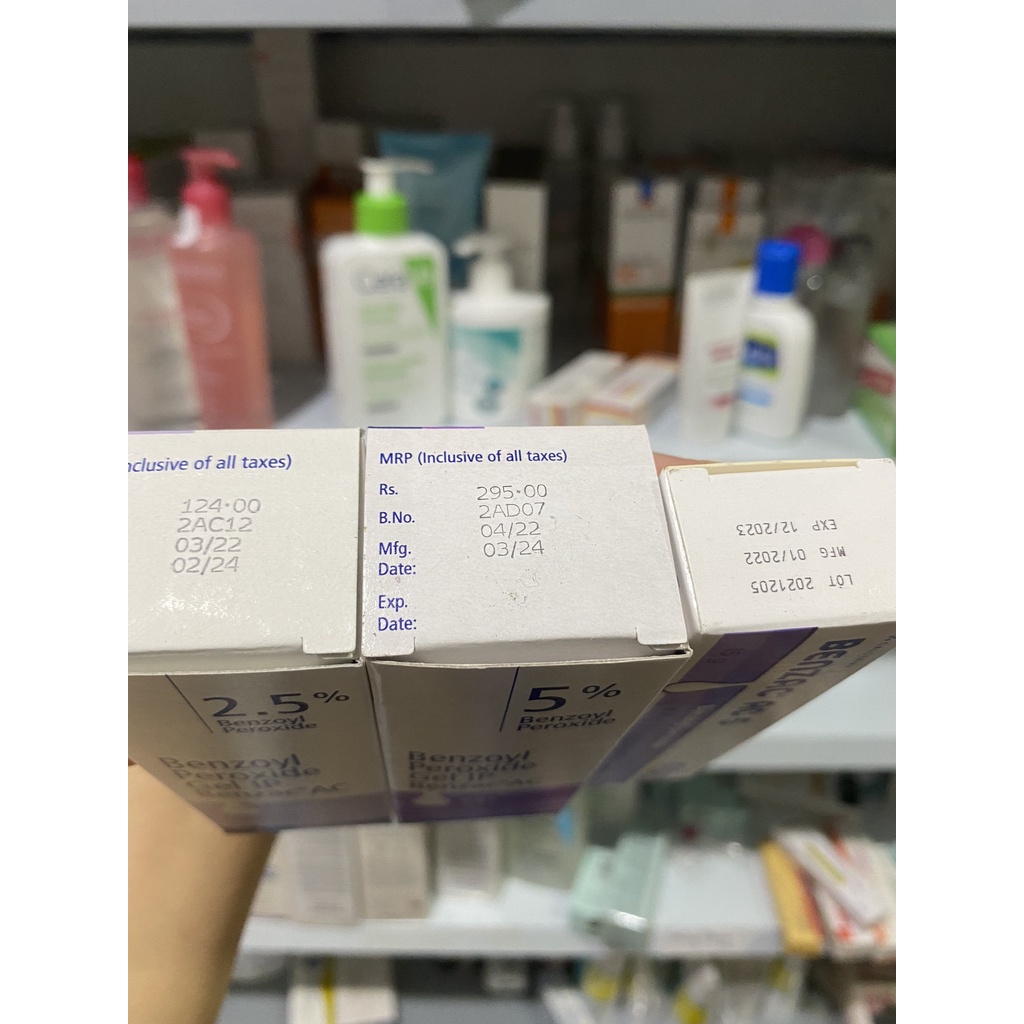 Gel ngừa mụn Benzac Ac 5% 15g chính hãng - benzoyl peroxide 5%