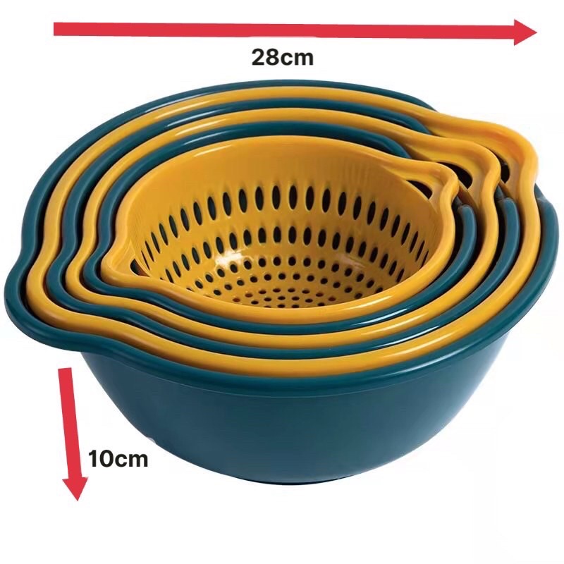 ❤️SALE[ DEAL SỐC]❤SÉT RỔ 6món HAI LỚP RỔ KÈM CHẬU. DÚP RÁO NƯỚC, TIỆN LỢI. CÓ THỂ TRỒNG LÊN GỌN GÀNG