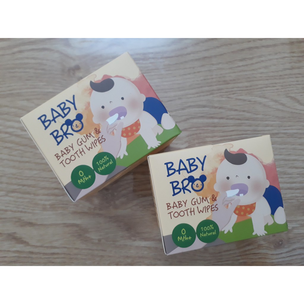 [CHÍNH HÃNG]Rơ Lưỡi Baby bro (Gạc Vệ Sinh Răng Miệng Xylytol Baby bro) Date mới