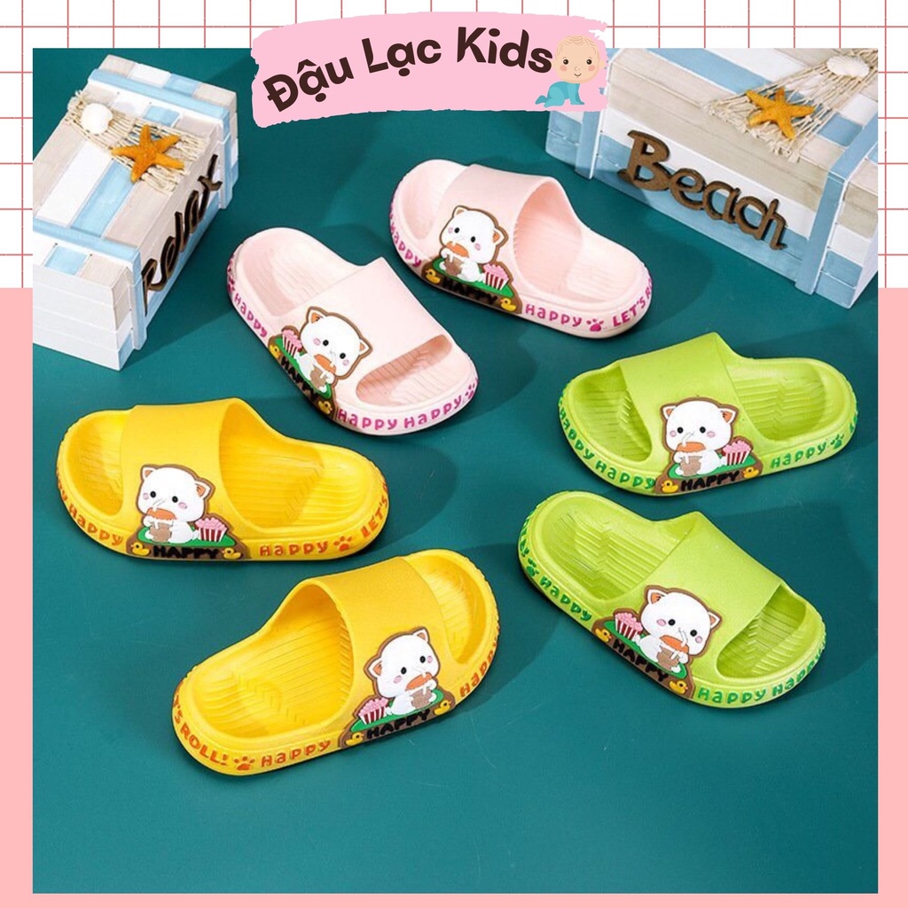 Dép Lê Bánh Mỳ Bé Gái/ Bé Trai Hình Mèo Dễ Thương Mã LM1