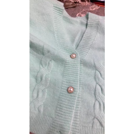 Áo cardigan cổ chữ V tay dài kiểu croptop thời trang mùa thu trẻ trung cho nữ