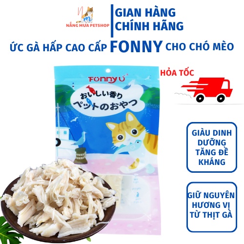 Ức gà ăn liền cho chó mèo, ức gà hấp, thức ăn cho chó mèo