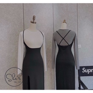 Set yếm xẻ tà dáng dài