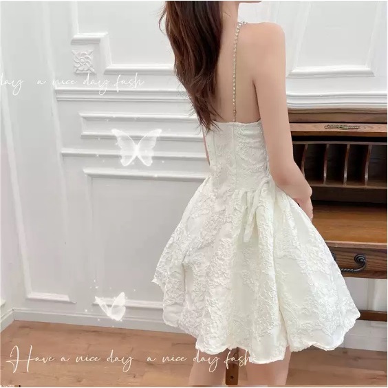 Váy 2 Dây Dáng Xoè Vải Xốp Siêu Xinh - NV284