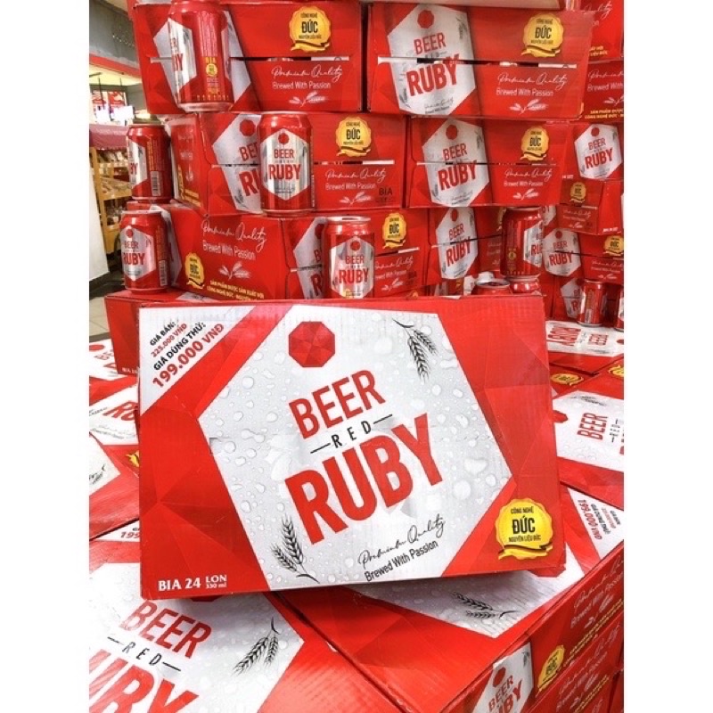 Bia Ruby ( 24 lon/ thùng)