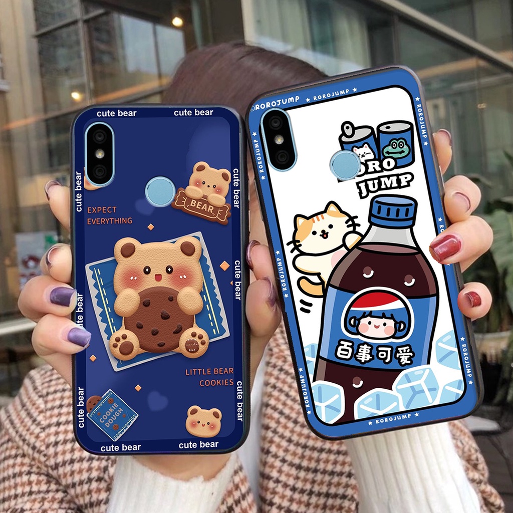 Ốp lưng Xiaomi REDMI 6 PRO / MI A2 LITE in hình 3D GẤU cute be@r, soda, happy day cực hot ,thời thượng