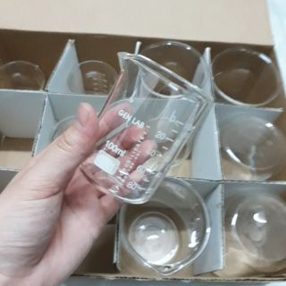 Hộp 12 cốc thủy tinh chịu nhiệt 100ml