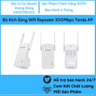 Bộ Kích Sóng Wifi Repeater 300Mbps Tenda A9 - Hàng Chính Hãng
