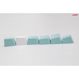 Bộ Keycap AJAZZ White - Blue 166 phím (Chất liệu PBT / DoubleShot /OEM Profile )