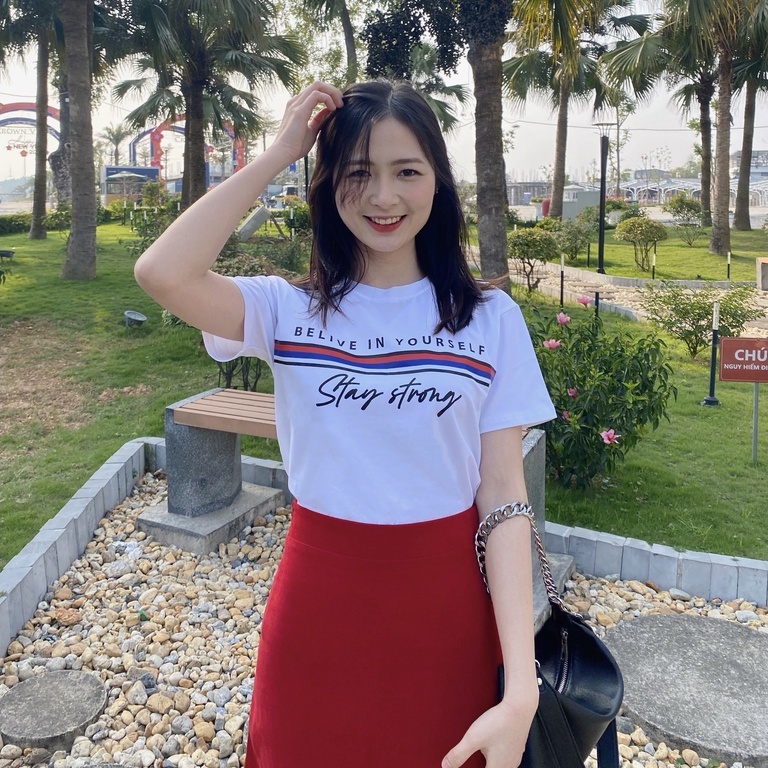 Áo thun Halan Belive phông cotton sang xịn mịn chính hãng