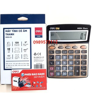 máy tính deli có âm thanh đọc số M00450