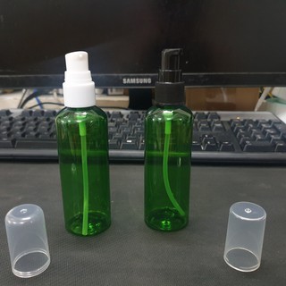 Chai nhựa Pet màu xanh lá 100ml nắp Xịt giọt