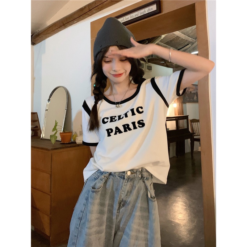 Áo Thun Tay Ngắn Dáng Ôm Thời Trang Cho Nữ