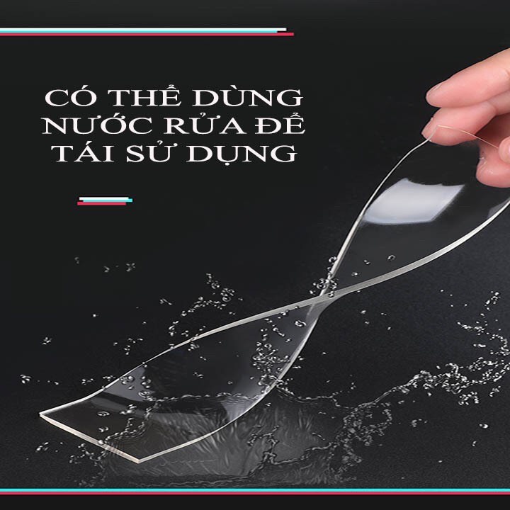 Băng dính hai mặt siêu chắc dùng treo đồ trang trí nhà cửa gắn vật treo giá kệ phòng tắm vệ sinh