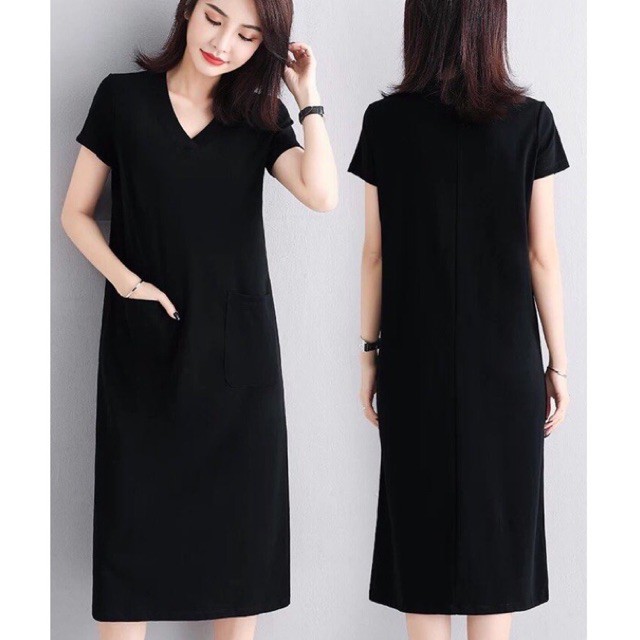 Váy suông nữ trơn đầm ngắn tay nữ HI STYLE 2021 chất liệu cotton đẹp co dãn thấm mồ hôi mặc dễ chịu thoải mái | BigBuy360 - bigbuy360.vn