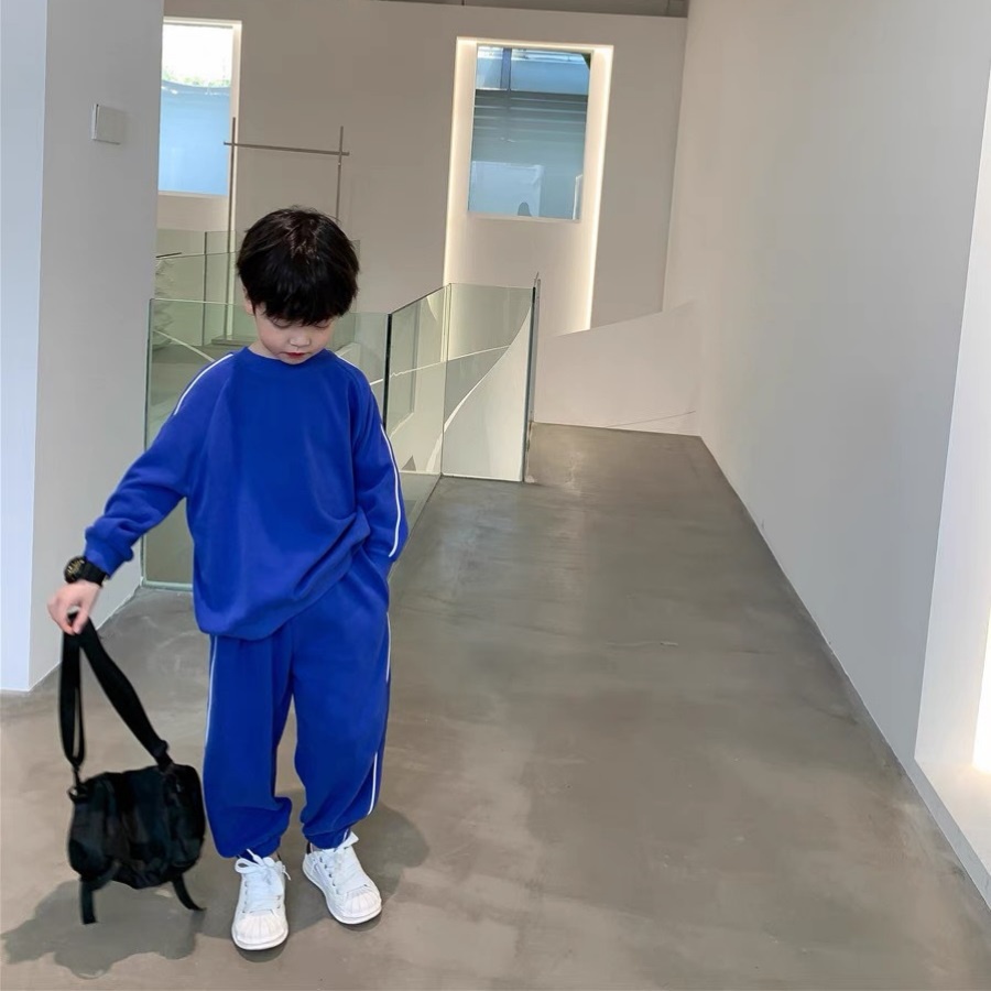 Bộ Quần Áo Thu Đông Kiểu Dáng Thể Thao Cho Bé Trai Và Bé Gái Từ 7 - 35Kg - Voi Store