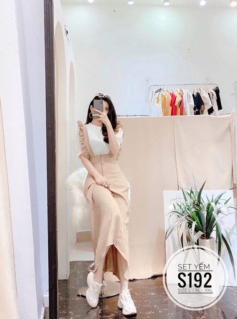 Bigsize Set yếm S192 | BigBuy360 - bigbuy360.vn