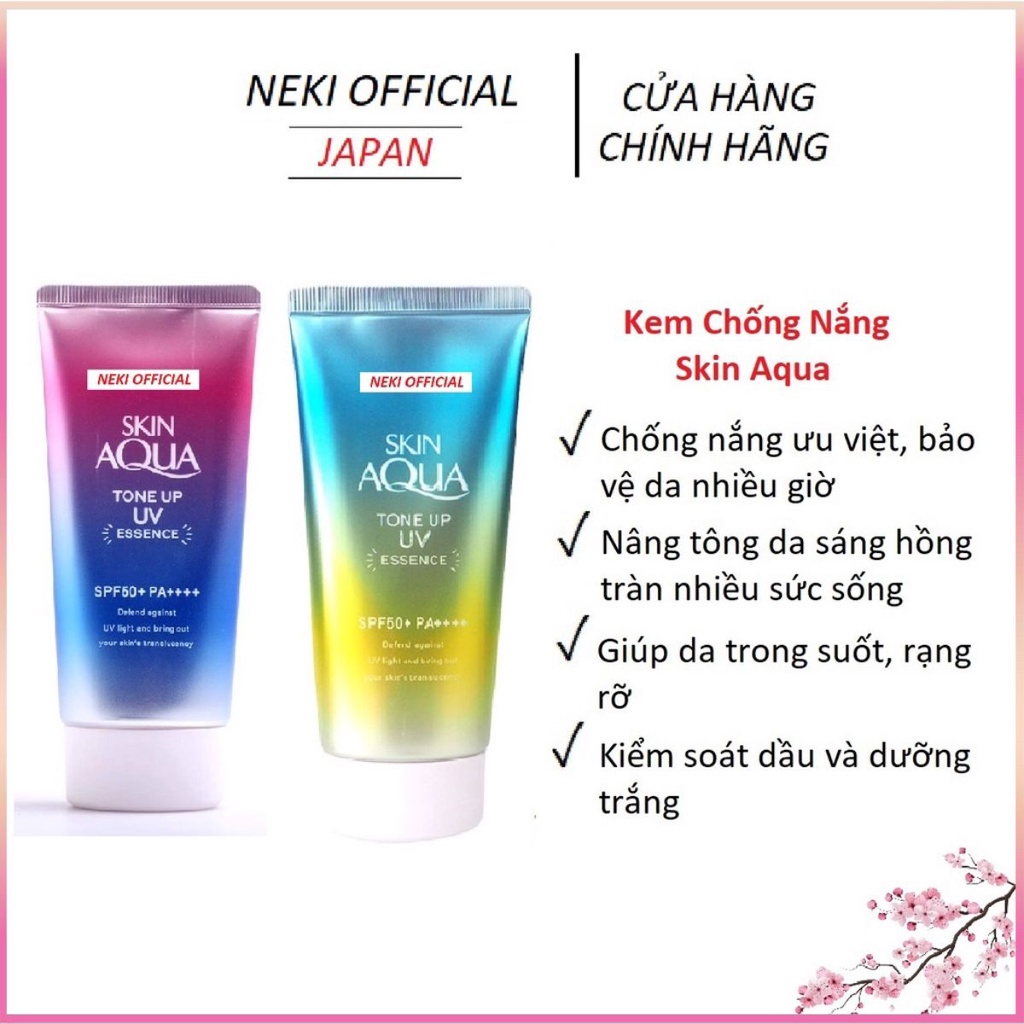 Kem Chống Nắng SKIN AQUA Nâng Tone | Xịt Chống Nắng Nội Địa Nhật Bản