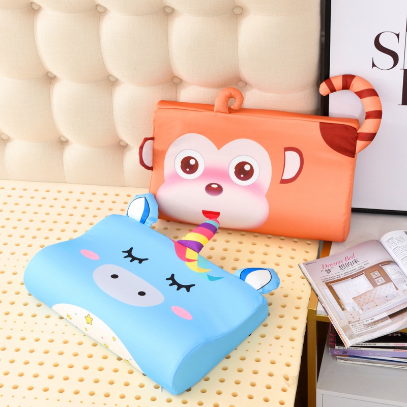 Vỏ Gối Cao Su Non Phối Lụa Lạnh Thoải Mái Kích Thước 30 * 50 / 40 * 60cm