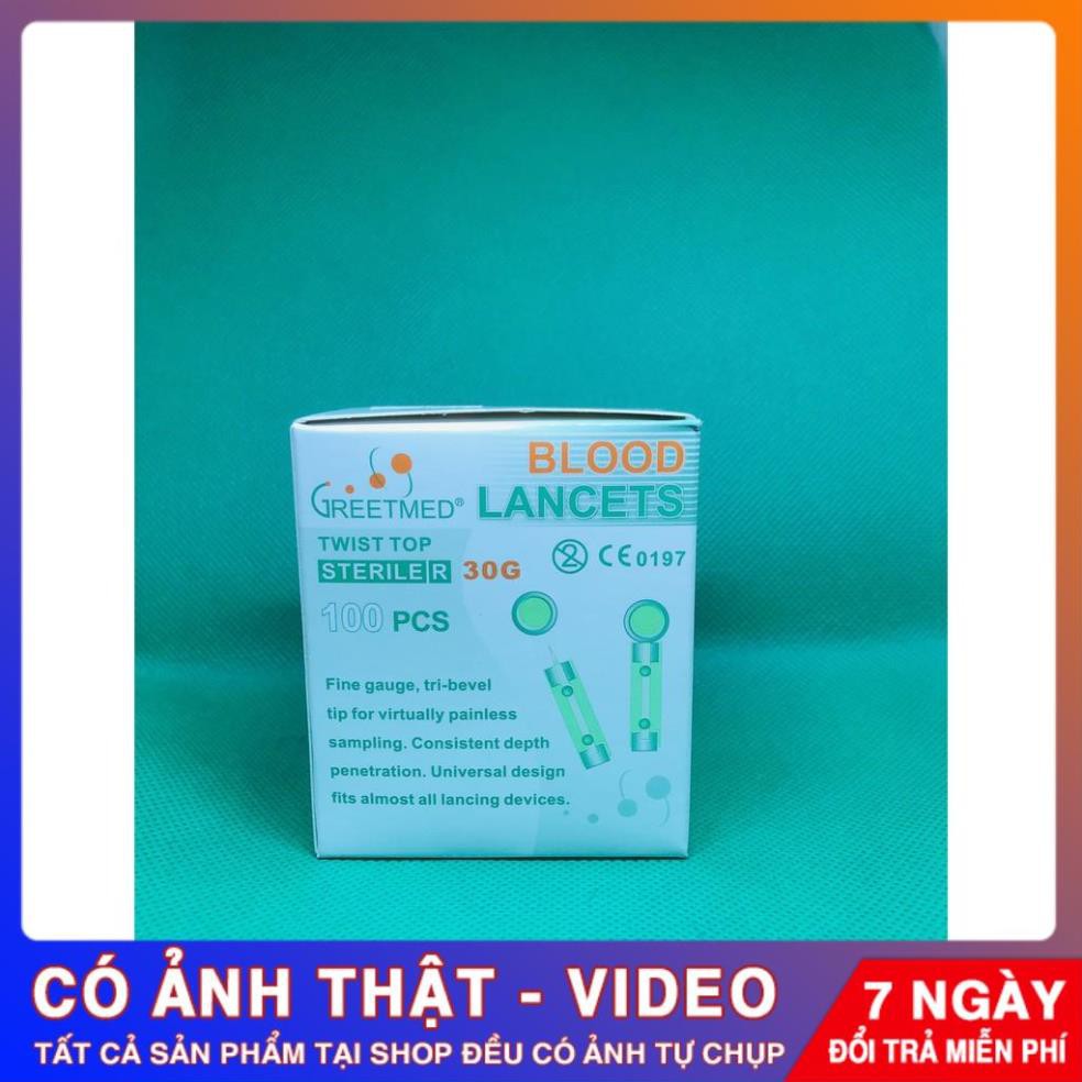 Kim Chích Máu Thử Đường Huyết Đầu Tròn Greetmed Dùng Cho Tất Cả Loại Máy