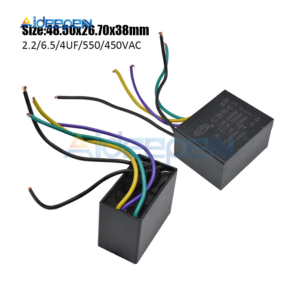 Tụ Điện 5 Dây Cbb61 250v / 300v / 400v / 450v500v / 550v / 600v 1uf ~ 6uf | BigBuy360 - bigbuy360.vn