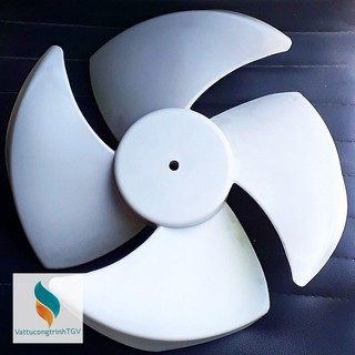 Cánh quạt Trắng ĐK 40cm thuận chiều thay thế cho quạt điều hòa hơi nước cấu tạo motor trước cánh