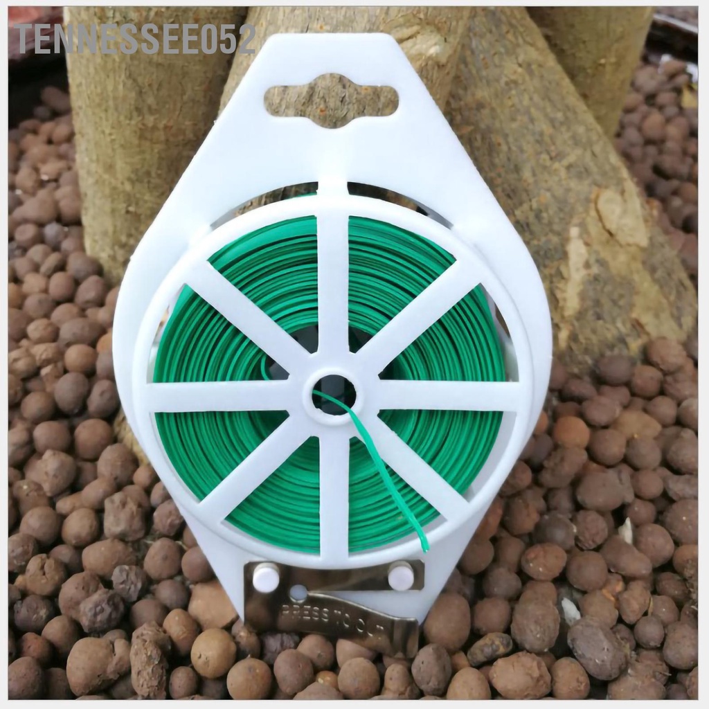 Tennessee052 Nhà máy Twist Tie Nhựa Sắt Làm vườn Green Wire for DIY Flower fixed Plant Support
