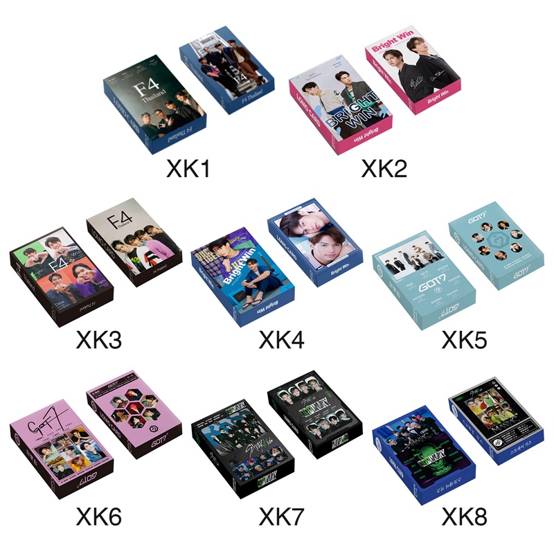 Hộp 30 Ảnh Lomo Card Hai Mặt In Hình Nhóm Nhạc KPOP STRAYKIDS got7 F4-thailand