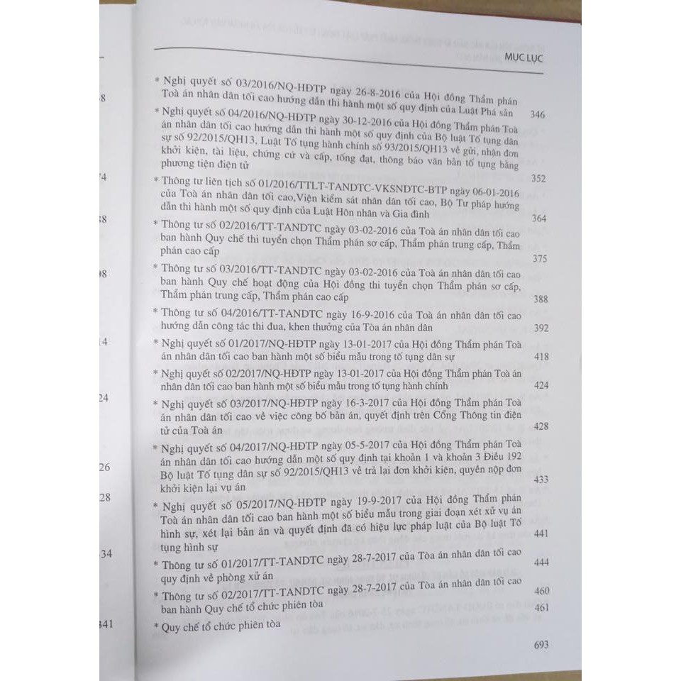 Sách - hệ thống văn bản đảm bảo áp dụng thống nhất nhất pháp luật trong xét xử của tandtc từ 2007- 2017