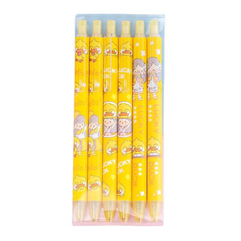 Set 6 bút mực gel ngòi 0.5mm cho học sinh