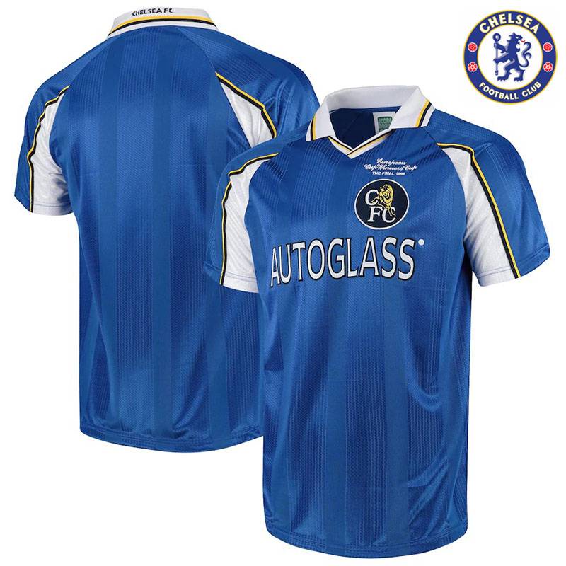 Áo thun đồng phục bóng đá cổ điển Chelsea Fc. 1990 1992 1998