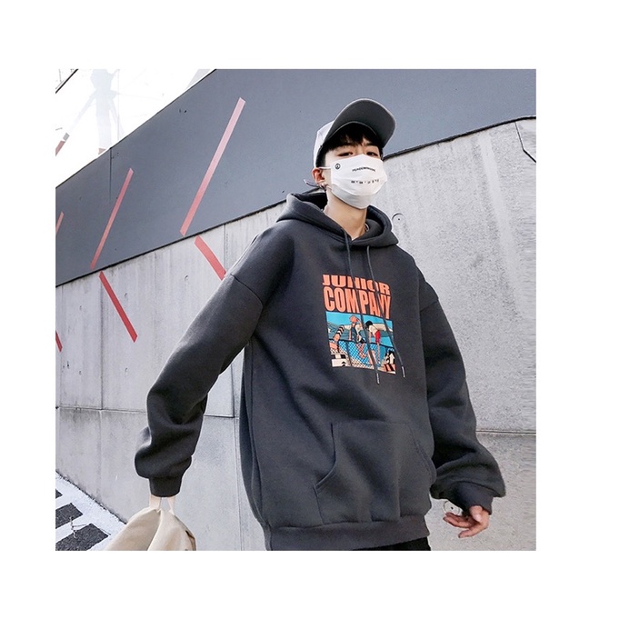 Áo khoác hoodie from rộng unisex chất nỉ ngoại dày dặn COMPANY