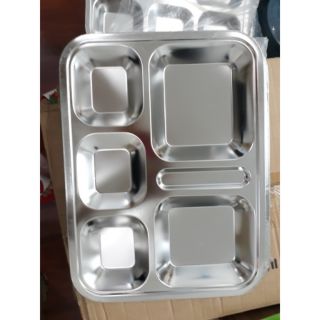 *FRESHIP 99K *Khay Khay cơm phần inox 5 ngăn