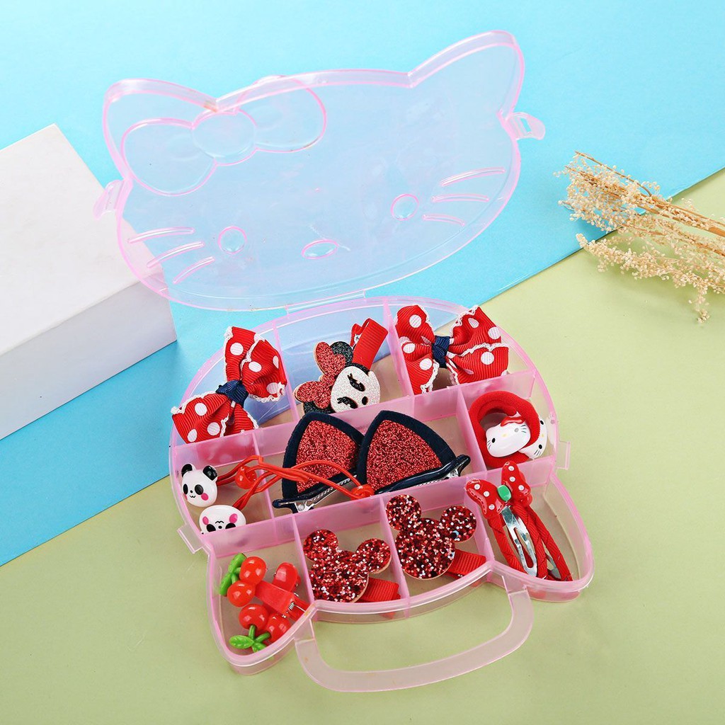 PVN17329 Hộp phụ kiện tóc cho bé HELLO KITTY cho bé T2 .