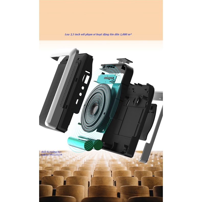 Loa máy trợ giảng Aporo T18 công suất 30W 2.4G Bluetooth 5.0