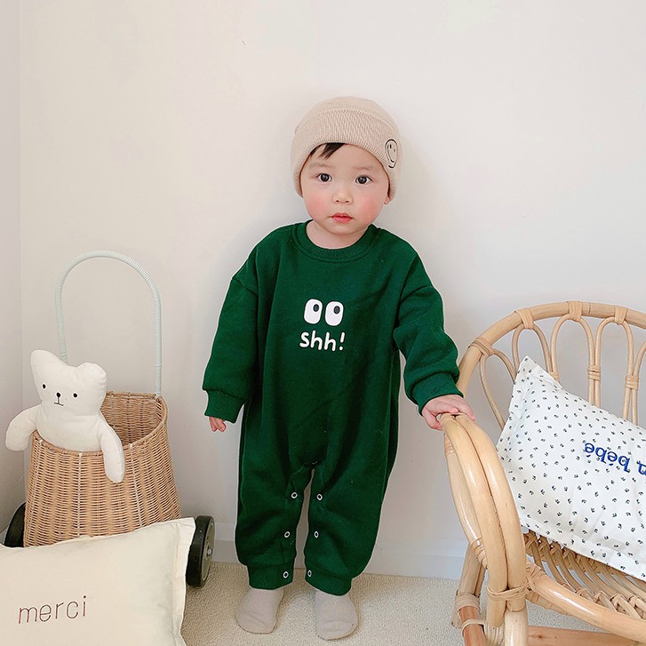 Jumpsuit hình đôi mắt dễ thương thích hợp cho bé