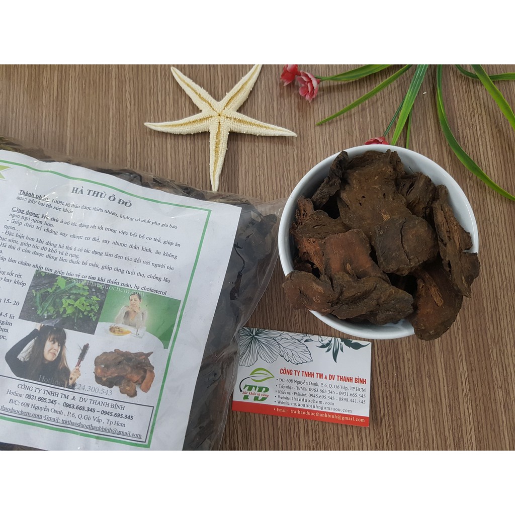 Cây Hà Thủ Ô Đỏ 100Gr (Bổ máu, xanh tóc) | BigBuy360 - bigbuy360.vn