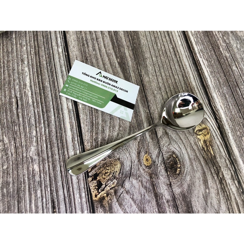 Muỗng thìa inox 304 cao cấp thiết kế sang trọng phong các Hàn Quốc TT185035 bền đẹp siêu tiện lợi