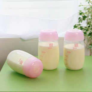 Bộ 3 bình trữ sữa mẹ 150ml (đựng sữa mẹ) Unimom có núm ti / không có núm ti