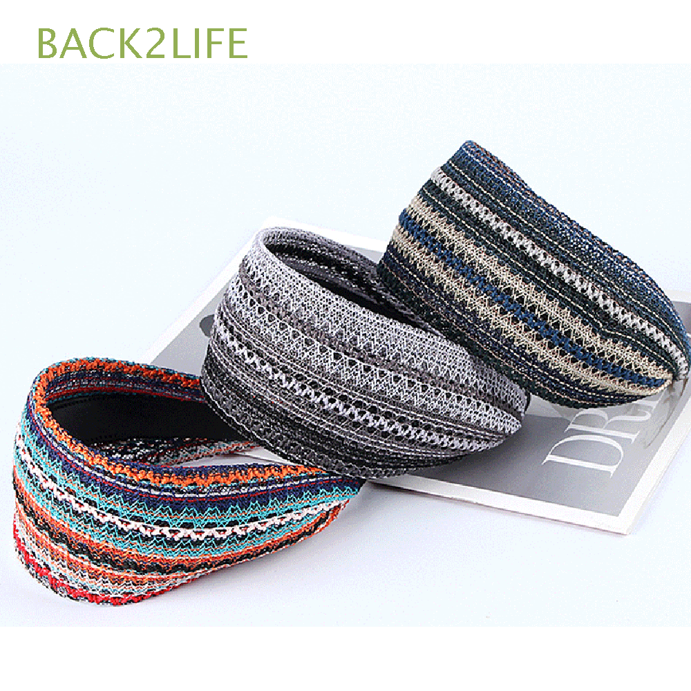 (Hàng Mới Về) Băng Đô Cài Tóc rửa mặt Bản Rộng Phong Cách Bohemia Nhiều Màu Thời Trang Cho Nữ 2life