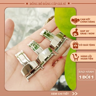 Khóa bướm đồng hồ gập 1 bên phù hợp tay nhỏ màu trắng NHIỀU SIZE