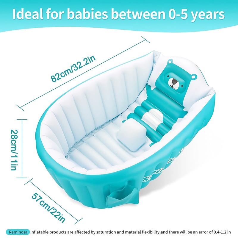 Bồn Tắm Bơm Hơi Di Động Tiện Dụng Cho Bé Sơ Sinh