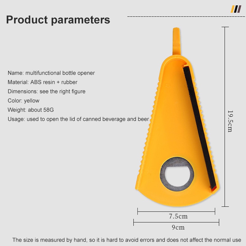 1PC Household V-shaped Adjustable Non-slip Labor-saving Can Opener Bottle Opener