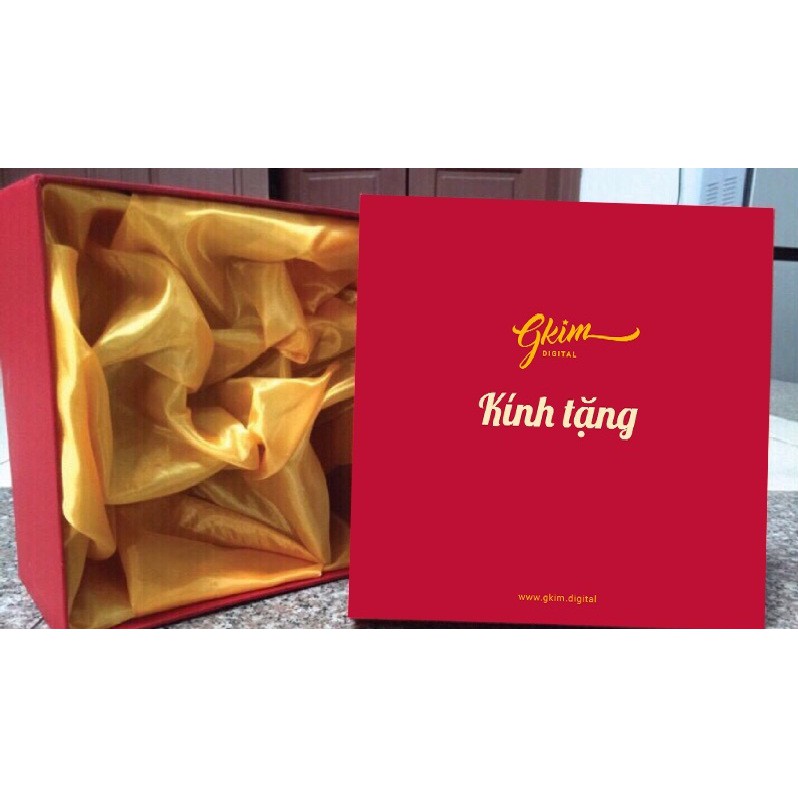 Hộp si lót lụa đựng bộ Trà
