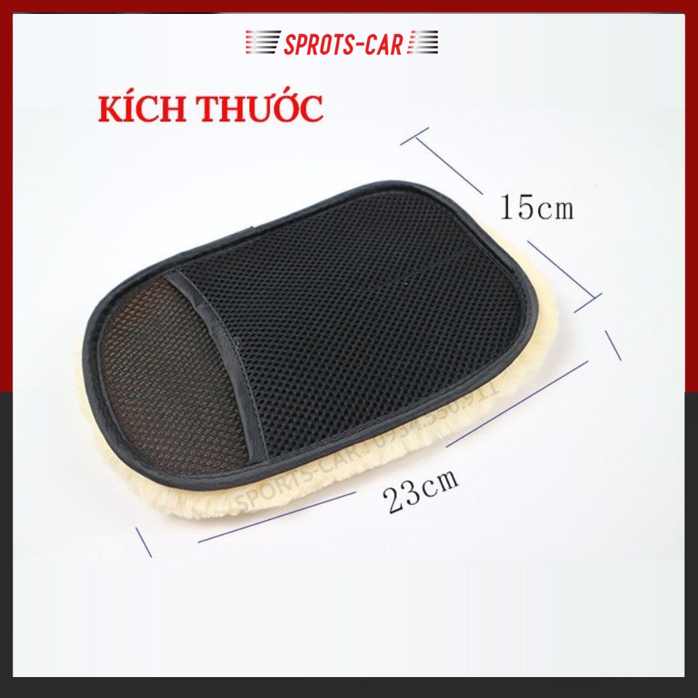 Găng tay rửa xe ô tô- găng tay rửa xe lông cừu mềm mịn